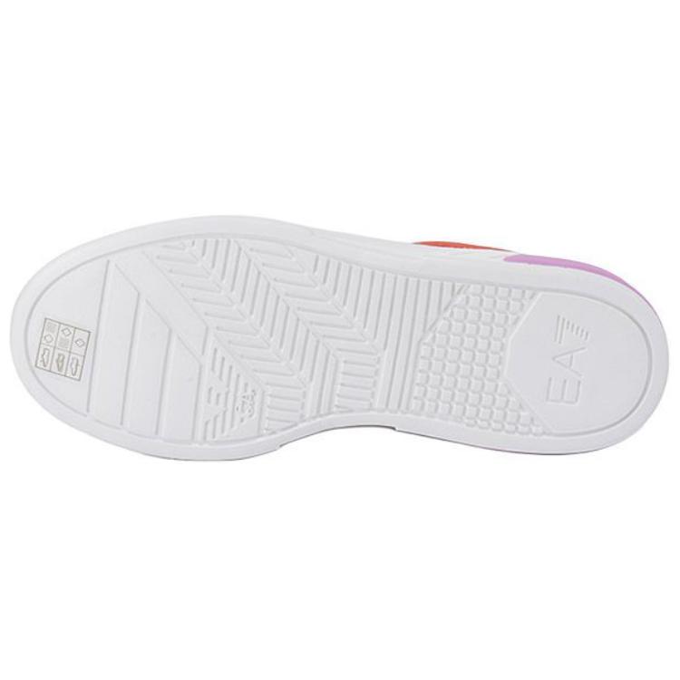 Emporio Armani EA7 Кроссовки унисекс с круглым носком, на плоской подошве, низкие Белые X8X173XK374T580