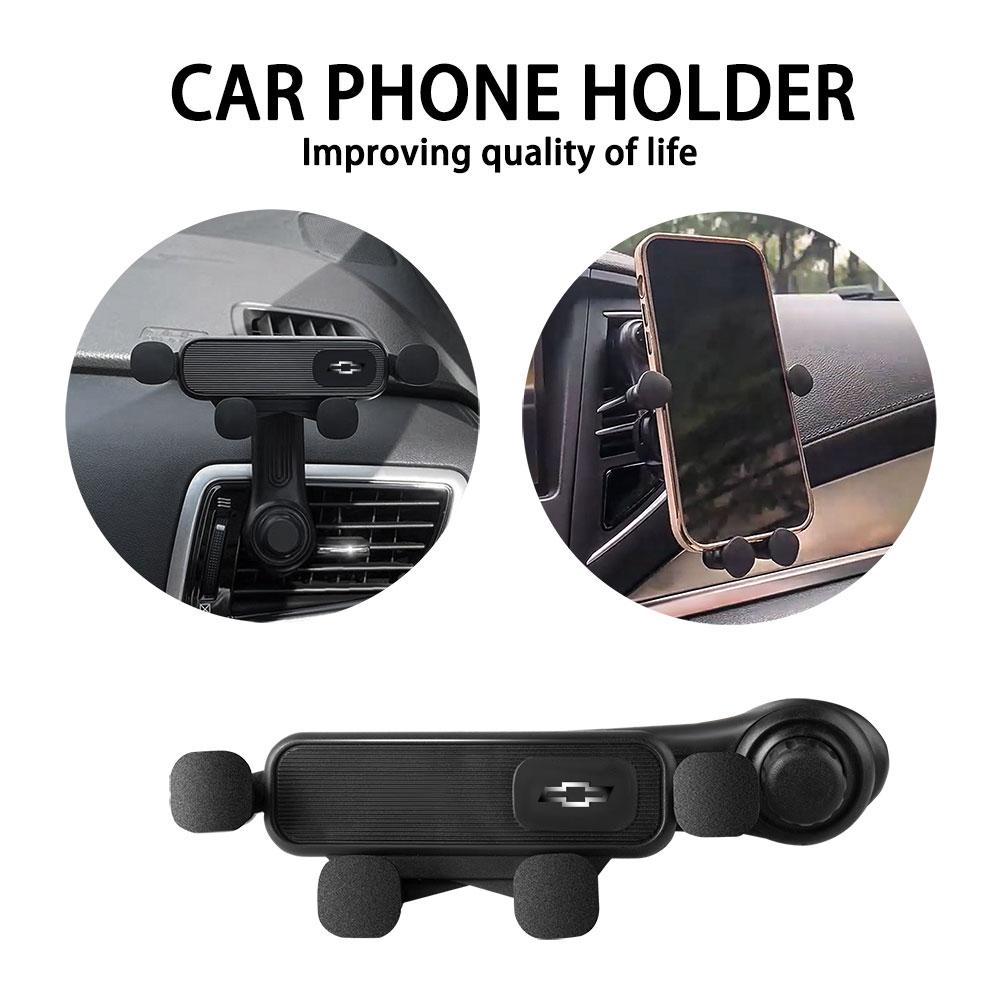 TUVWY1 Gravity Car Phone Holder 360 Rotate Air Vent Smartphone Bracket Telephone Auto Stand For Chevrolet XL Spark Cruze Malibu Captiva