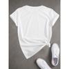 Women's Russia Landscape Cyrillic Letter Print T-Shirt Casual Crew Neck Short Sleeve Travel Top