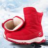 Утолщенные теплые нескользящие плюшевые хлопковые туфли, новые женские водонепроницаемые зимние ботинки на молнии