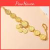 Luxury Alloy Gold Coin Anklet Women Fashion Accessory With Tassel Dangle Design