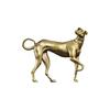 1 Pcs Tabletop Decoration Vintage Brass Animal Figurines Crafts Accessories Solid Brass Loyal Dogs Decorative Objects Gifts