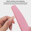 Half Moon Stainless Steel Nail File Base with Disposable Pad Function for Hygienic Professional Quality Home Manicures