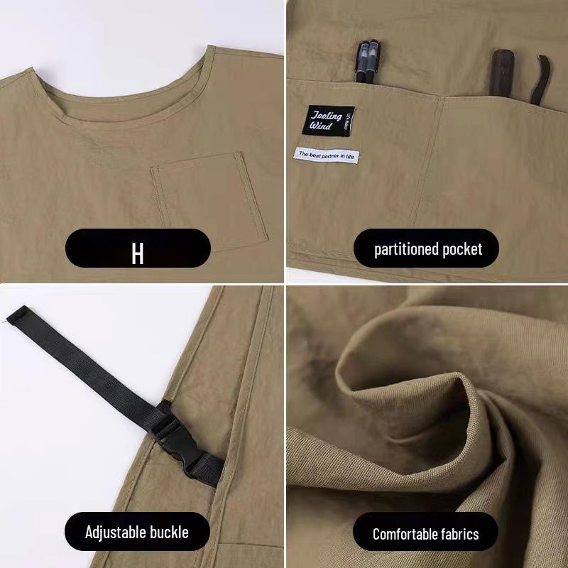 Водонепроницаемый и устойчивый к пятнам фартук в японском стиле для выпечки, кейтеринга и мастеров маникюра