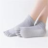 Women Sports Yoga Socks Anti-slip Five Fingers Silicone Non-slip 5 Toe Socks Ballet Gym Fitness Sports Cotton Socks