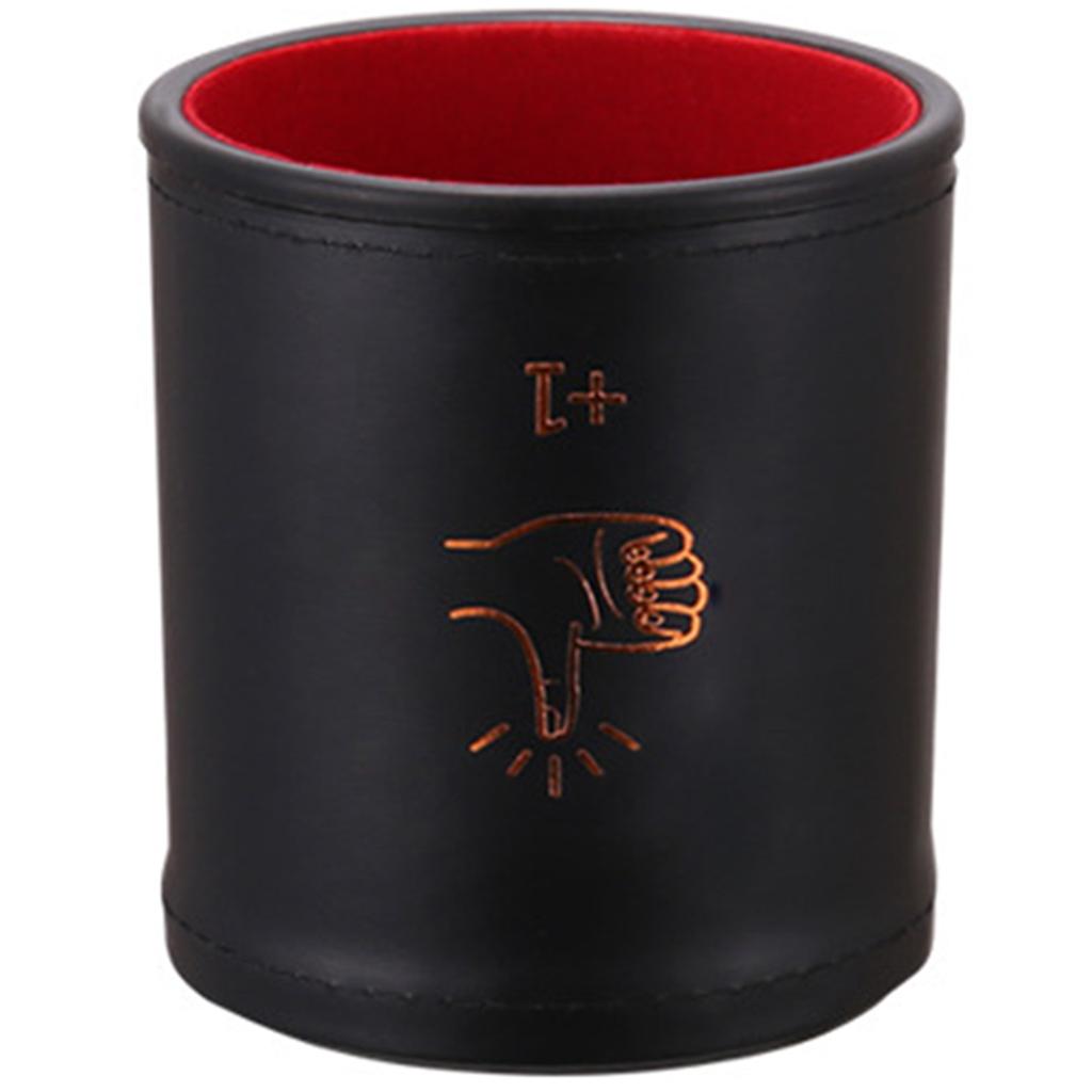 Quiet PU Leather Straight Dice Cup Shaker Mute Dice Cups Drinking Game Entertainment Dice Cup Bar Game Supplies