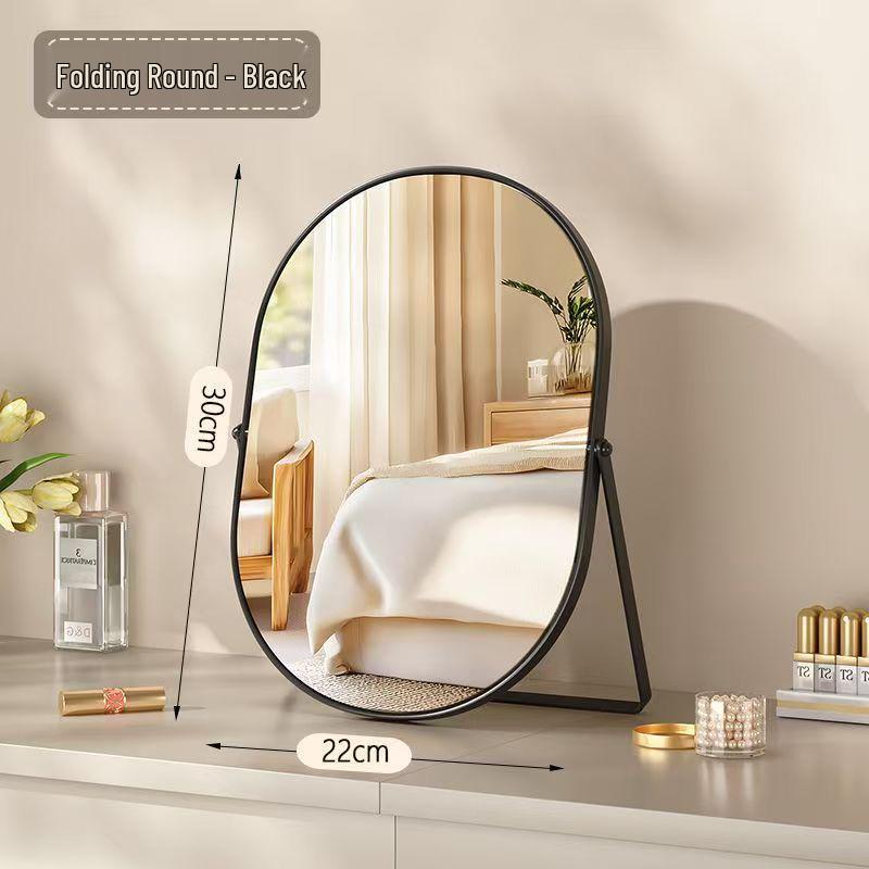 Большое квадратное ретро зеркало для туалетного столика из кованого железа - Серебристая отделка