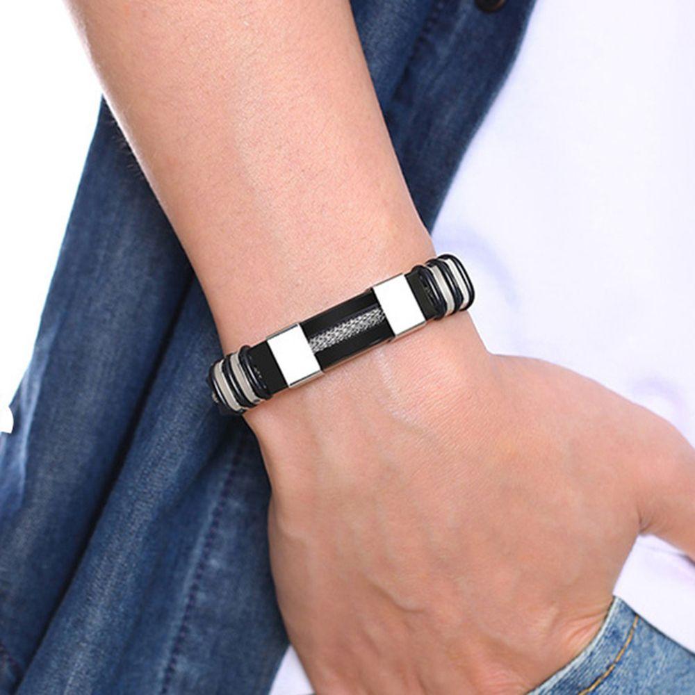 Шарм Женский Хип-Хоп Титановая Сталь Мужской Браслет Модная Бижутерия Браслет Корейский Стиль Наручный Браслет