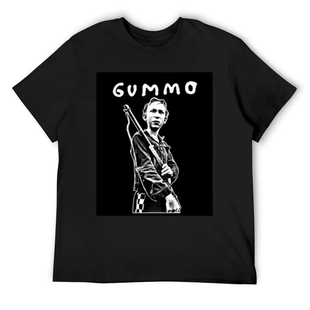 GUMMO boy tee T-Shirt vintage t shirts summer top blacks Men's clothing