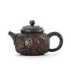 China Jianshui Purple Clay Black Ceramic Handmade Full Dragon Carving Teapot Kettle Porcelain Kung Fu Tea Set Drinkware