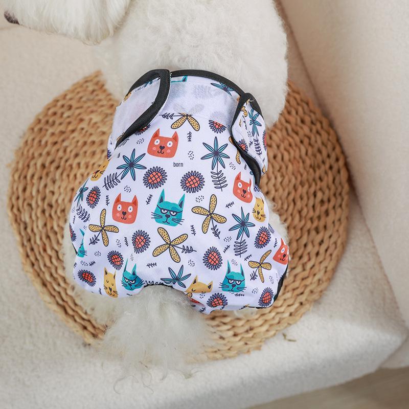 Физиологические штаны для собак женского пола - менструальные подгузники и одежда для домашних животных на весну/лето.