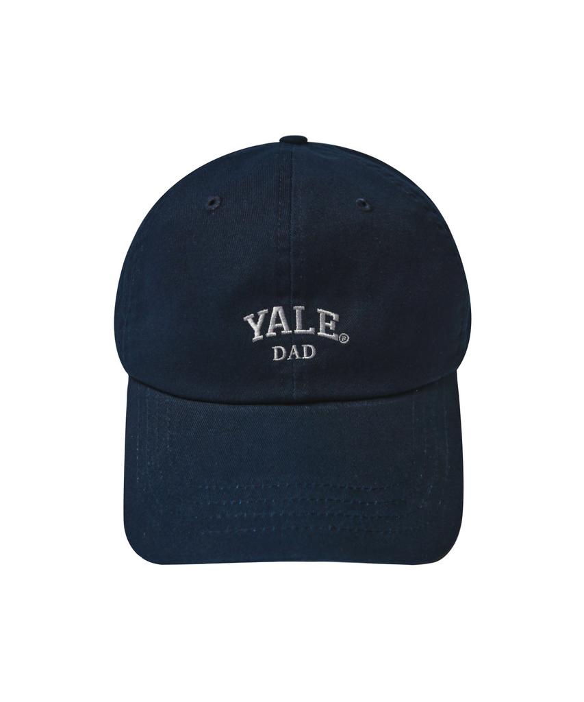YALE Вышитая кепка-дадка темно-синяя