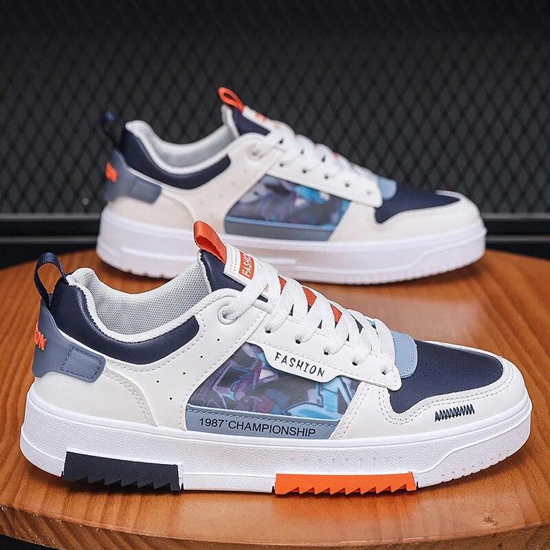 Men's Casual Sneakers Fashion Versatile Student Skateboard Shoes Comfortable Lightweight Hiking Shoes Men's Platform Shoes