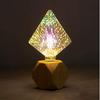 Светодиодная лампочка 3D Firework, E27 4W Vintage Edison Silver Glass Filament Lamp 3D Effect Теплый белый светодиодный звездный декоративный светильник для дома и ночи