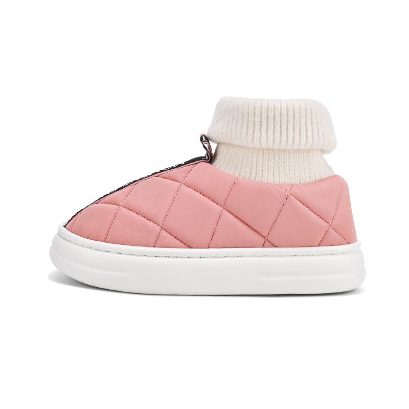 Модная зимняя домашняя обувь Повседневная Сохраняющая тепло Толстая подошва Уличная обувь Эластичная Мягкая Удобная Новая Универсальная Нескользящая Износостойкая