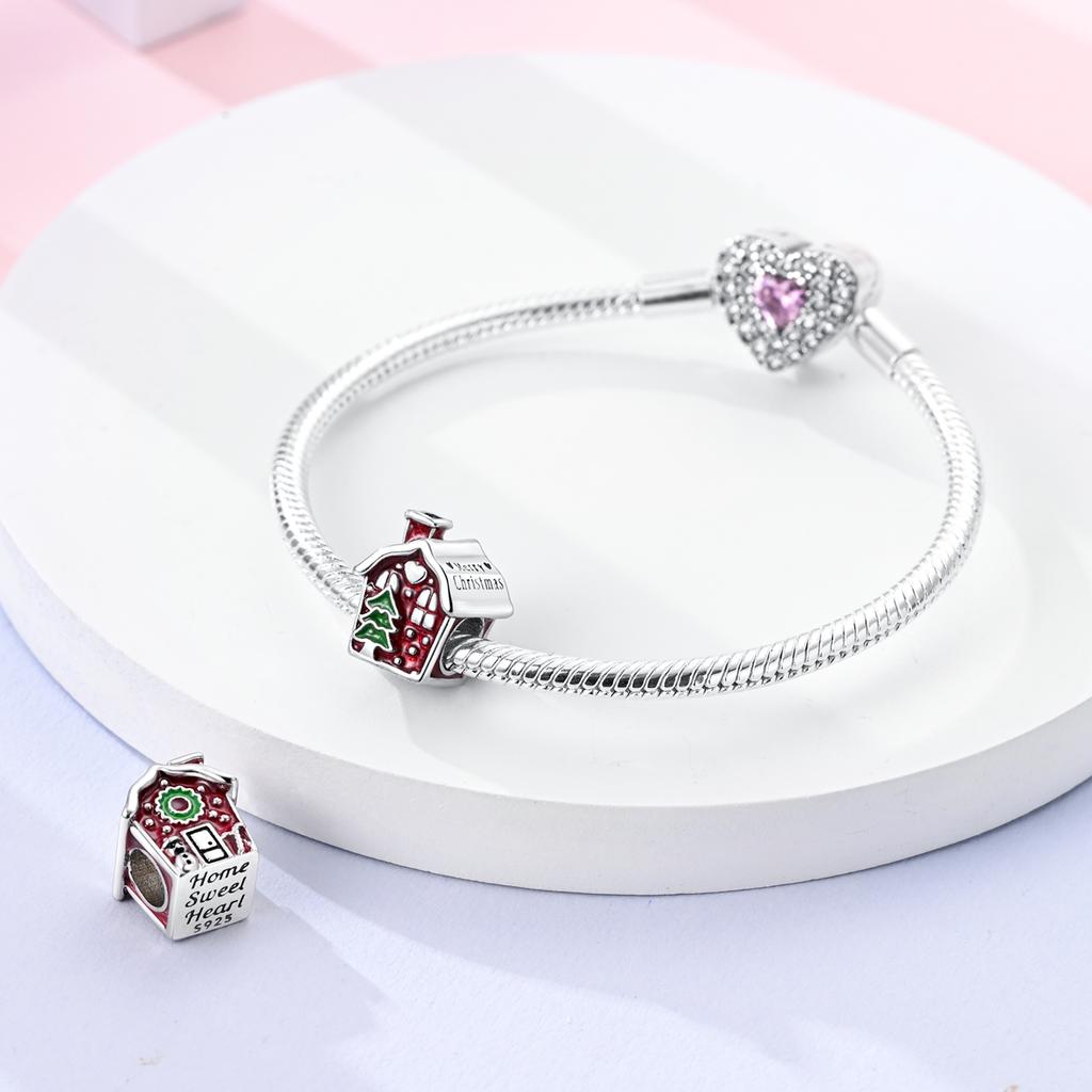 Pendant Charm Bead Copper Elegant Black Rose Beads Fit Original Bracelet For Jewelry Making Valentine'S Day Gift