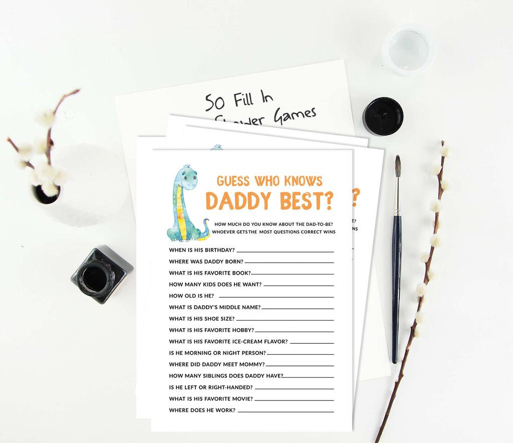 Inkdotpot Игровой набор для детского душа из 50 игр BabyA AlphabetA ABCA Игра Динозавр Джунгли Животные Вечеринка