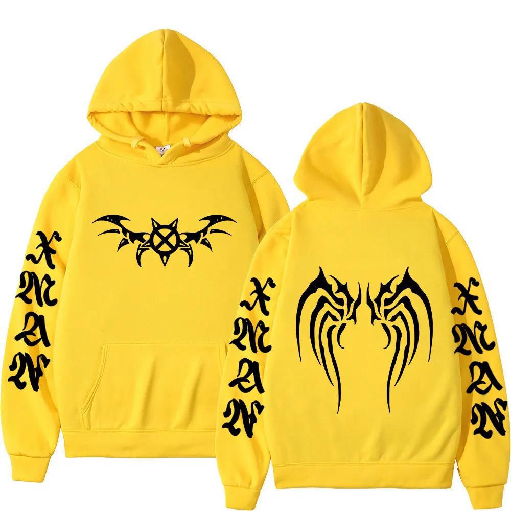 Rapper Carson X Wing Hoodies Men Women Sweatshirt Print Unisex Hip Hop Style Autumn Winter Fashion Tops Clothes Male