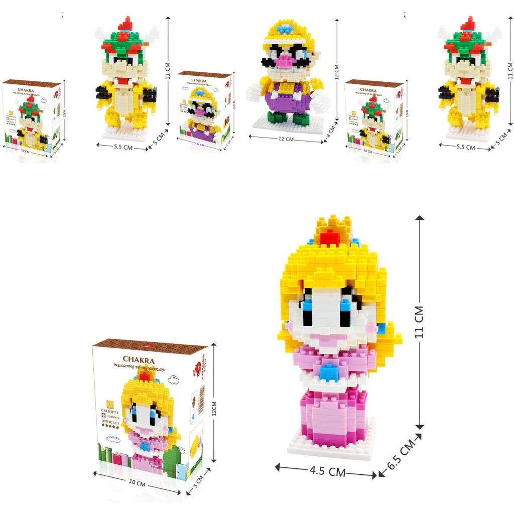 Пластиковая головоломка Super Mario Bros для детей, развивающий конструктор, подарок