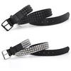 Casual Decorative Rivet Belt With Pin Buckle Split Strap Men&Women's Studded Belt