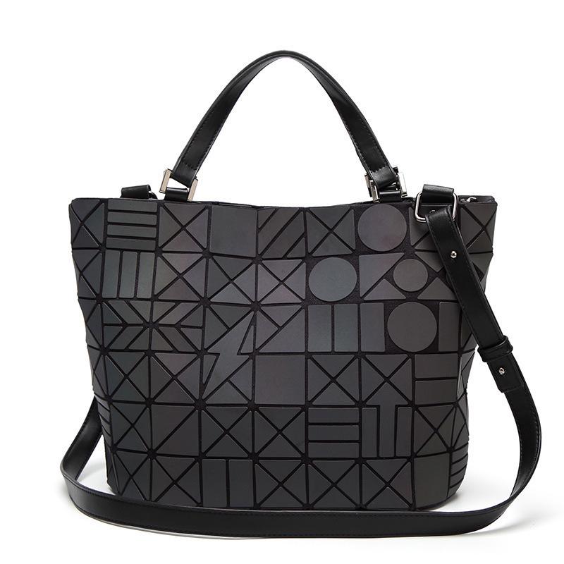 Новая геометрическая сумка-ведро, наплечная сумка, женская сумка-мессенджер большой вместимости, ромбовидная портативная сумка-тоут