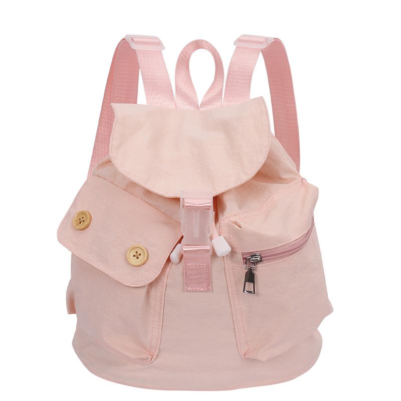 Student class cloth backpack women's 2025 summer new fashion casual small backpack Korean version high value shoulder bag