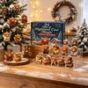 Decorative Bag Charms Highland Cow Advent Calendar, 24 Unique Acrylic Ornaments, Collection 2D Flat Hanging for Christmas Tree Decoration Festive