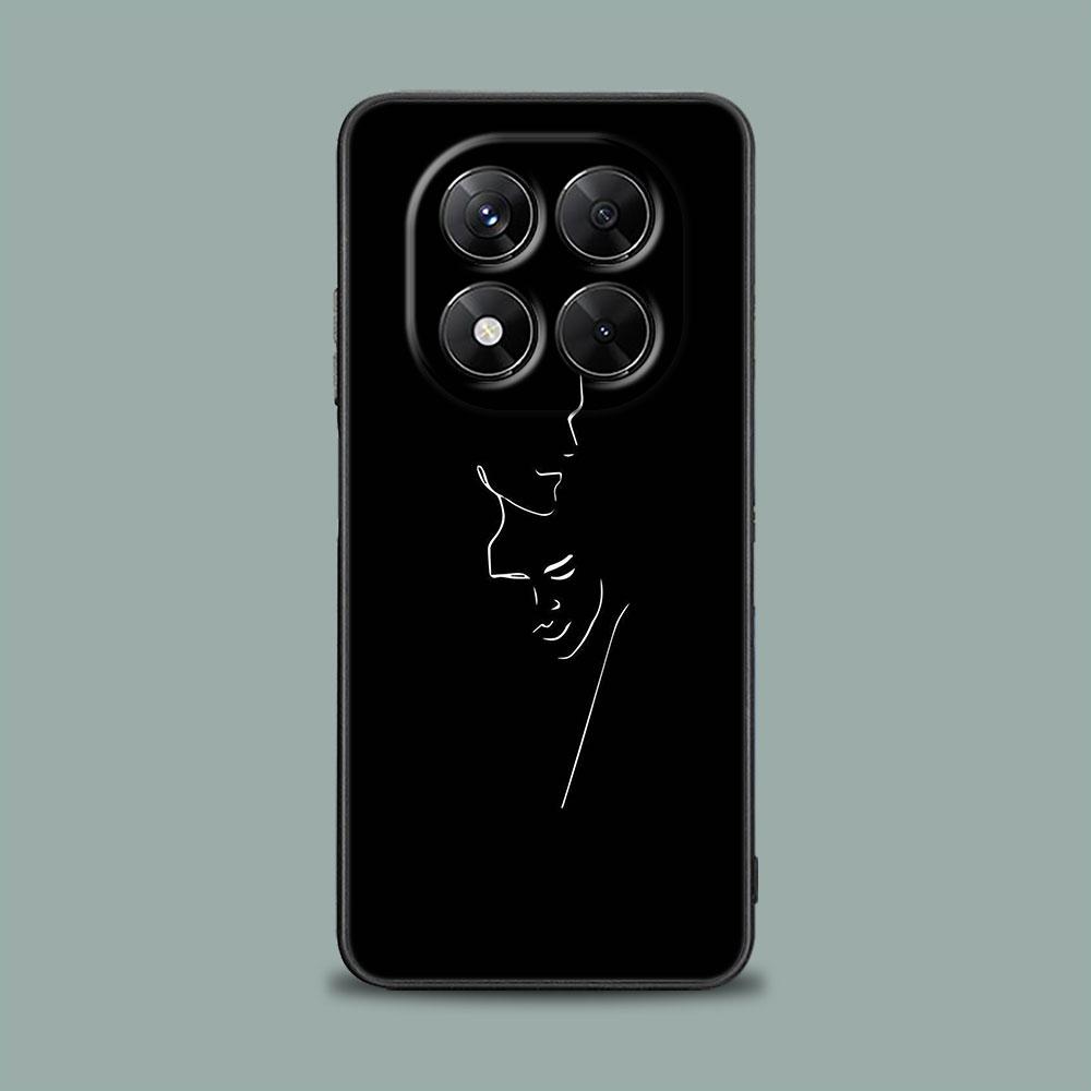 Phone Case for Xiaomi Redmi 15C 14C 12C 13C 4G Redmi Note 15 14 13 12 11 10 Pro Plus 12S Cover Sexy Line Art Lover Couple Kiss