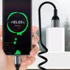 Пружинный скрученный кабель для передачи данных USB Type C Телескопический зарядный провод Регулируемая длина до 1,5 м Поддержка зарядки 6A