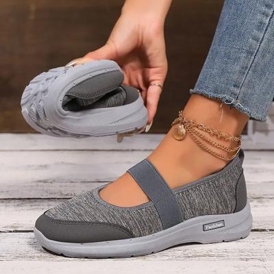 Модная женская обувь большого размера, дышащая парусиновая обувь на плоской подошве, однотонная мягкая кожаная льняная обувь, повседневная обувь без застежек, Zapatos De Mujer