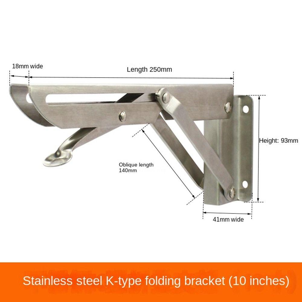 Экономия места Складная полка Кронштейн для настенного крепления из нержавеющей стали Полка для настенного крепления Мебель