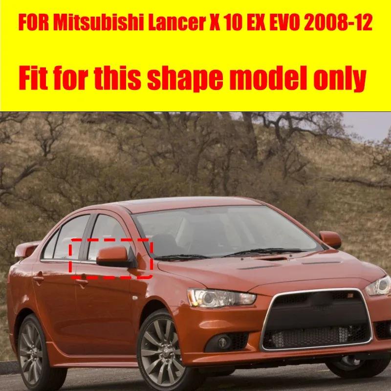Для Mitsubishi Lancer X 10 EX EVO 2008-2016 Наклейка на автомобиль, боковое зеркало заднего вида, крышка крыла, наружная отделка заднего вида