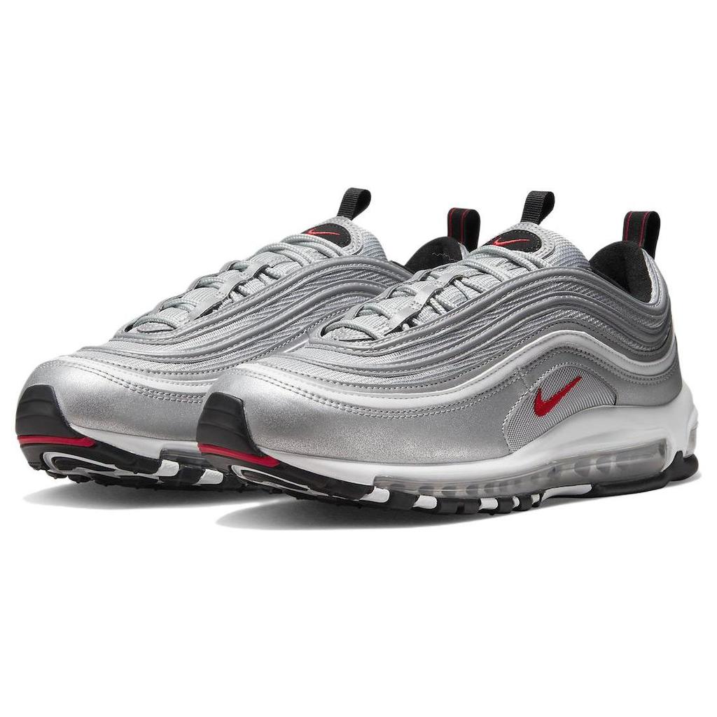 Nike Мужские кроссовки Air Max 97 OG Silver Bullet 2022 Металлик-Серебристый Университет-Красный Черный DM0028-002