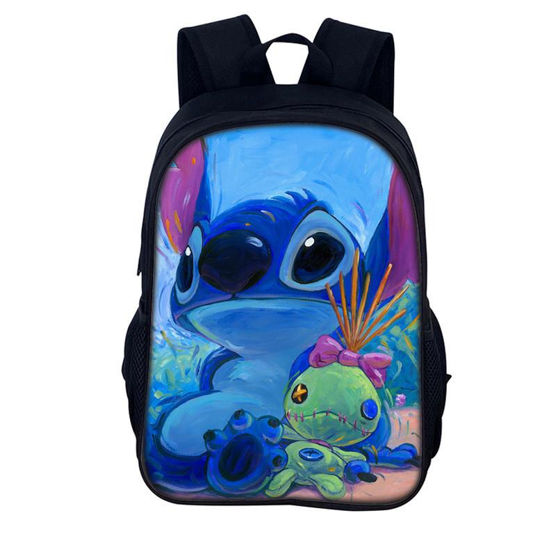 Детский рюкзак Stitch из полиэстера для ежедневного использования и хранения