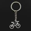 Fashion 30mm Key Ring Metal Key Chain Keychain Jewelry Antique Bronze   Plated Bike Bicycle 31x23mm Pendant