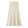 Knit Skirt Women Autumn Winter Midi Slim High Waist A-Line Wool Skirt