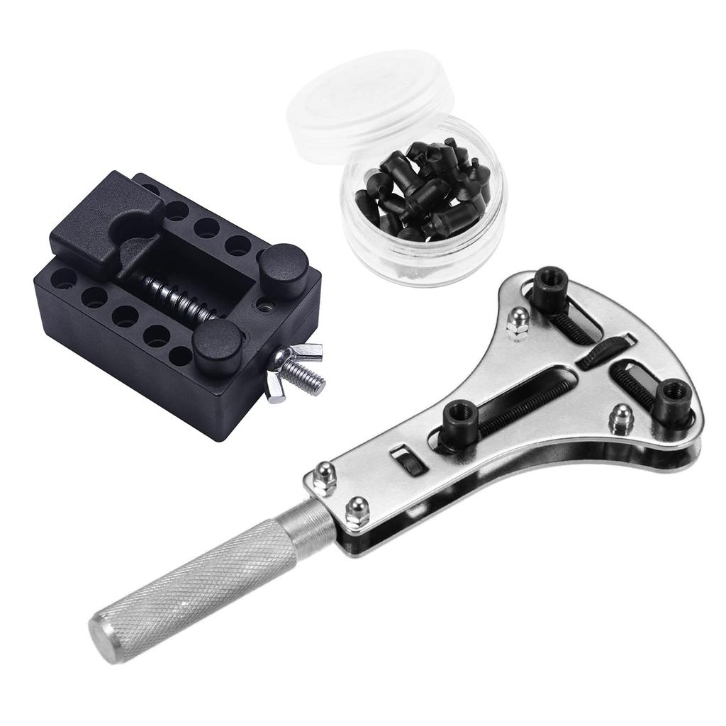 Samcos поддержка часов открывалка фиксирующая подставка часы совместимы с большой задней крышкой аккумулятор инструмент, 3-точечный + набор, инструмент, часы, снятие, замена,