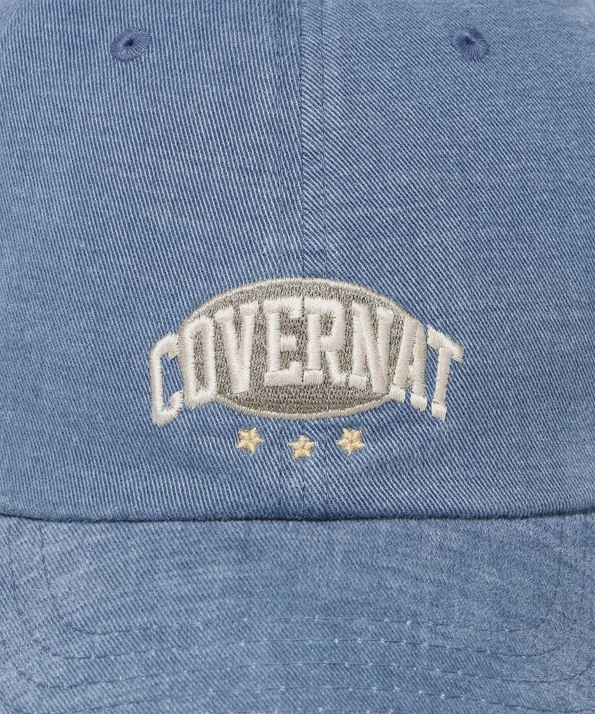 COVERNAT [Стандартный крой] Бейсболка с логотипом-аркой, винтажный дизайн, синяя