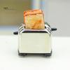 Mini Toaster Model 1:12 Dollhouse Accessory Simulation Miniature Toaster with 2 Removable Toasts for Kitchen Scene