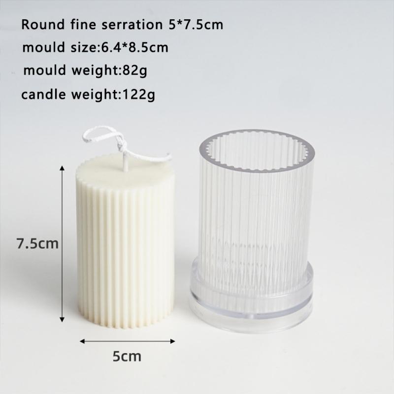 Ручная пластиковая форма для свечей, форма для изготовления ароматических свечей для всех видов круглых длинных полос