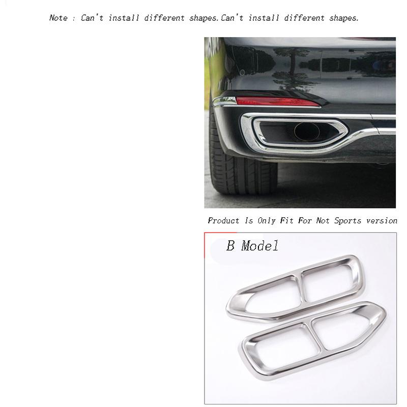 Стайлинг автомобиля Rline хвостовое горло выхлопная труба для BMW 7 серии G11 G12 крышка выхлопной трубы автомобиля наклейка наконечник глушителя авто