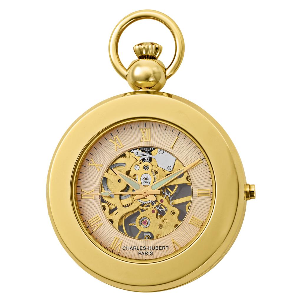 Charles Hubert, Paris Мужские карманные часы, Механические с ручным заводом с фоторамкой, 3848