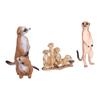 Meerkat Figurine Simulated Cute Exquisite Meerkat Model Toy Birthday Gift Home Decoration for
