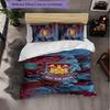 West Ham United Football 3 Piece Bedding Set Soft Duvet Cover Set with Pillowcases Printed Bedroom Decor Set for Home