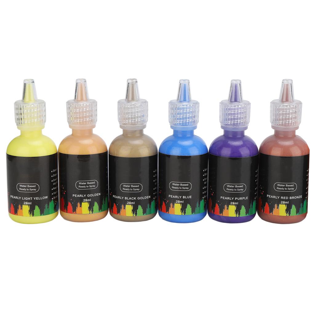 12 цветов краска перламутровый блеск DIY краска на водной основе для одежды автомобиля кожи настенного искусства ремесел