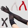 Seamless Transparent Gloves Mesh Summer Thin Gloves Full Finger Long Gloves & Mittens Women