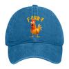 Cap Mens Womens Embroidered Distressed Adjustable Sun Hat Cotton Funny Hats