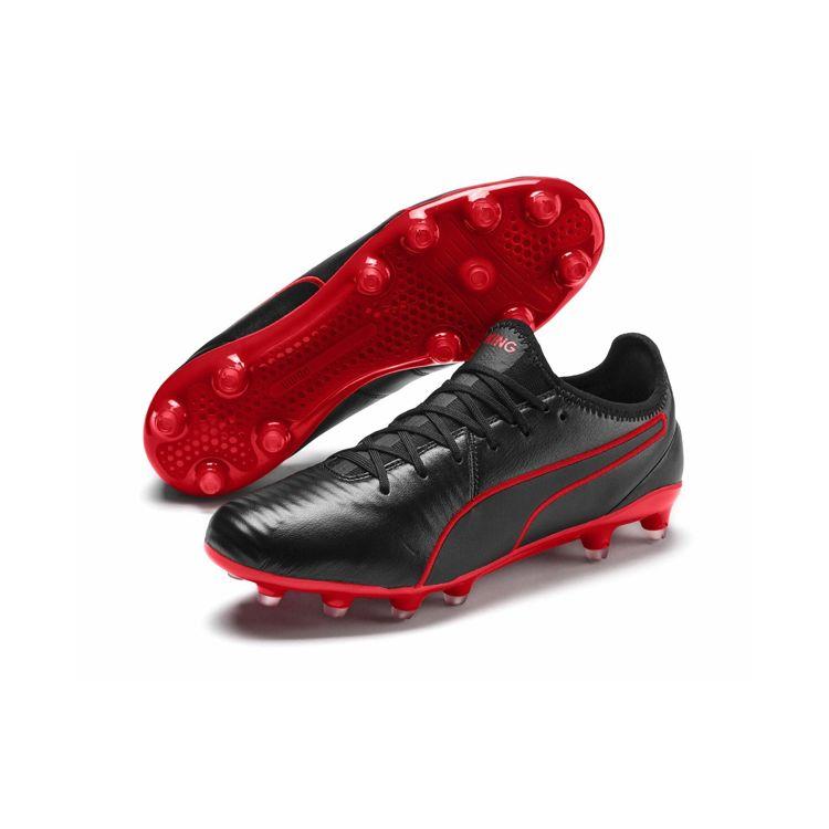 Puma Кроссовки мужские Puma King Pro FG Черный Высокий Риск Красный Puma-Black-High-Risk-Red 105608-03