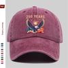 pc th Anniversary () Patriotic Theme Print Baseball Cap with Bald Eagle and American Flag Pattern Comfortable Ligh