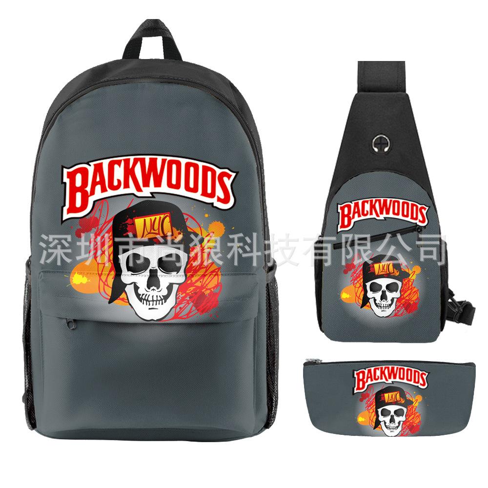 Школьный рюкзак для ученика Backwoods Рюкзак Сумка через плечо Школьная сумка Рюкзак большой емкости Водонепроницаемый рюкзак